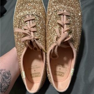 Keds Glitter Sneakers - Gold